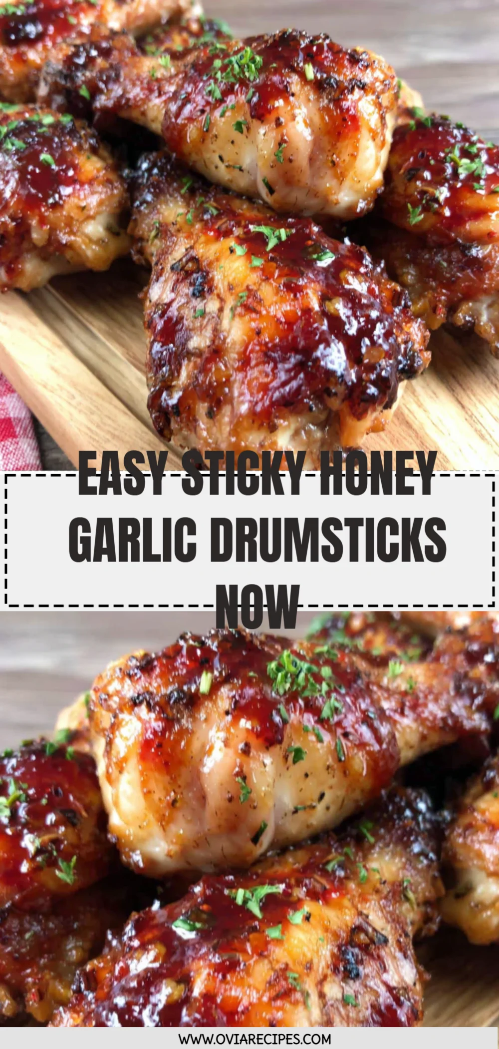 Easy Sticky Honey Garlic Drumsticks Now