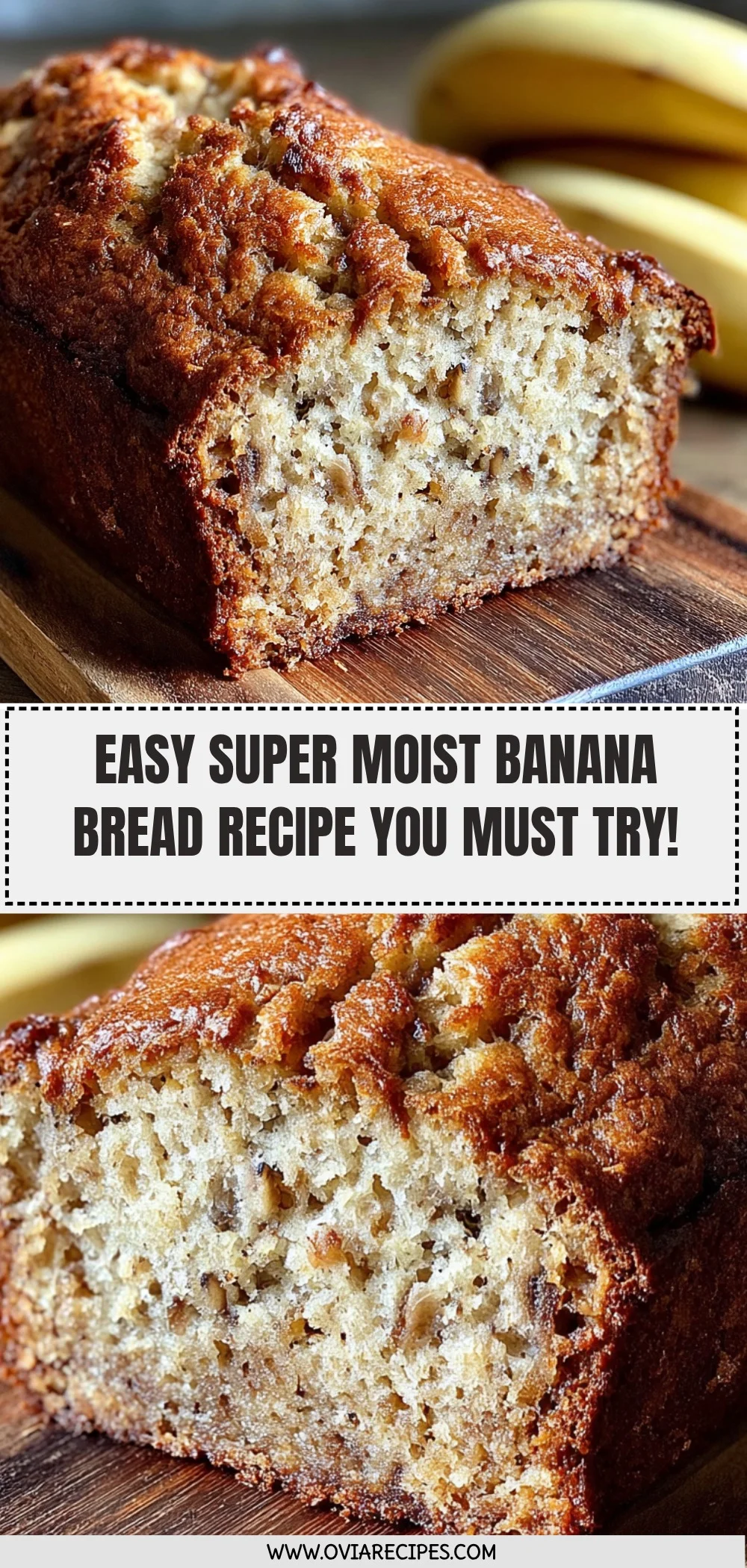Super Moist Banana Bread Recipe (Quick & Easy!)