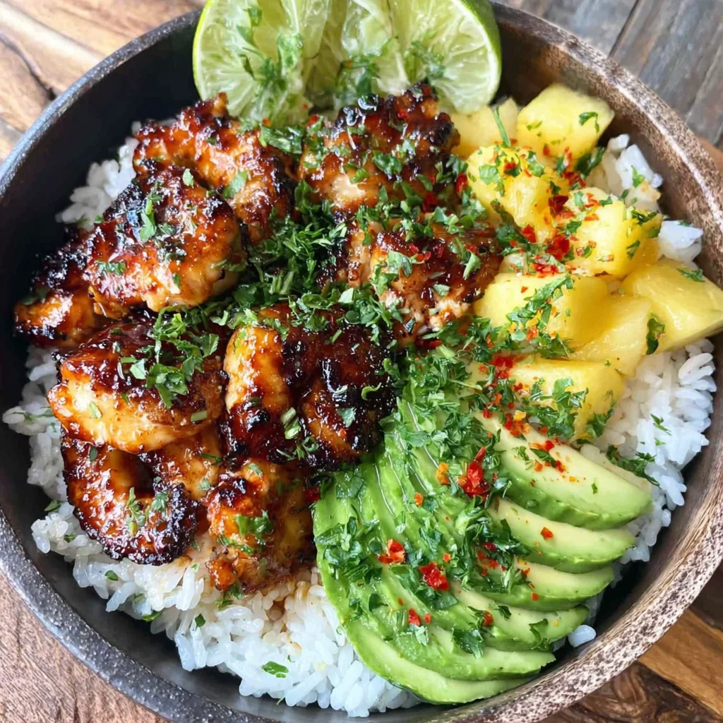 Tropical Mango Chicken Rice Bowls Recipe (Ready in 30 Minutes!)
