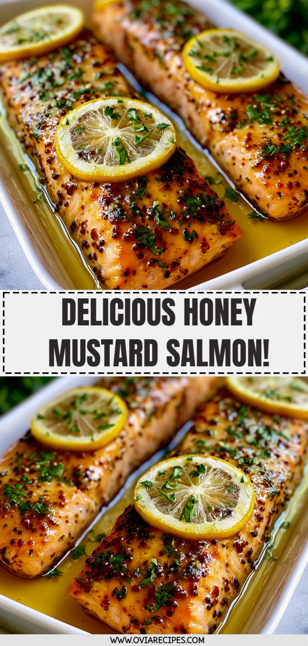 Delicious Honey Mustard Salmon!