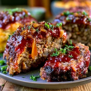 Classic Homestyle Meatloaf Recipe with Easy Caramelized Onion Glaze!