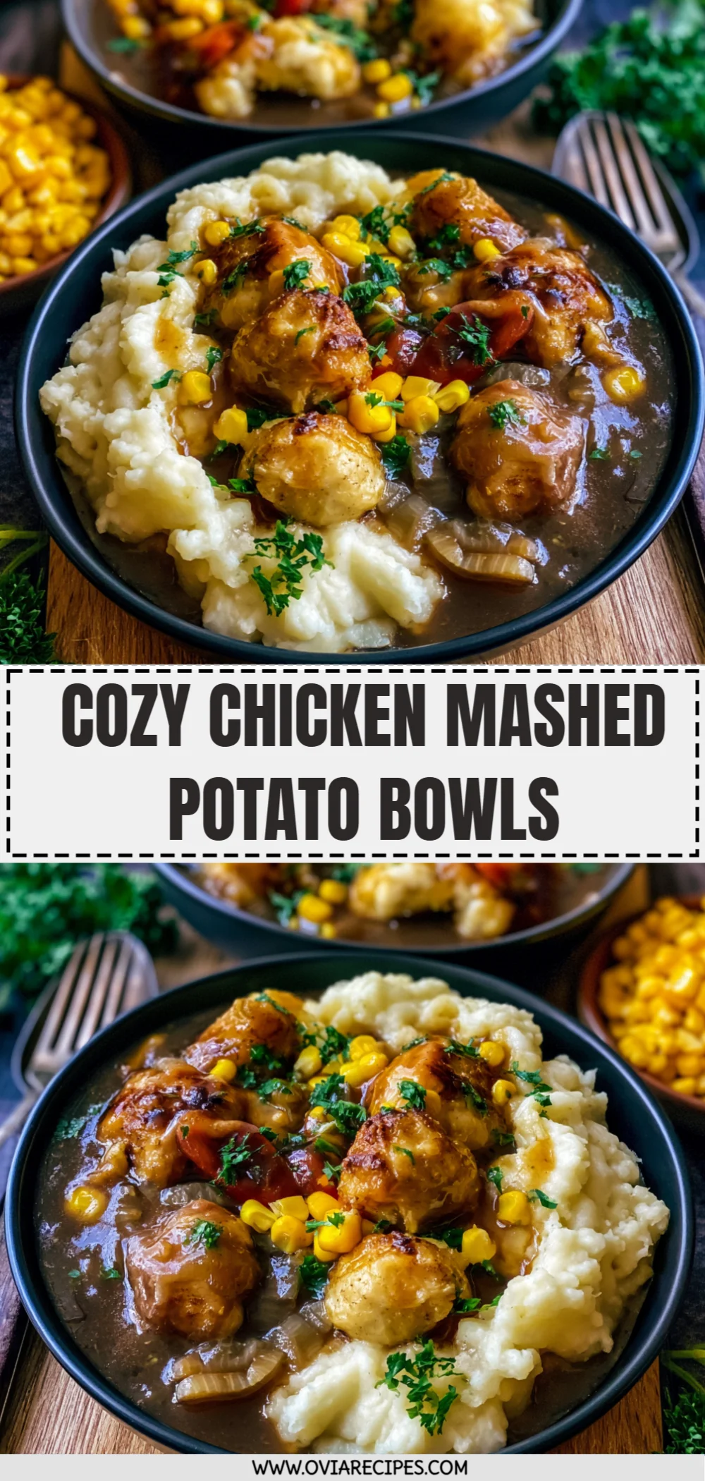 Cozy Chicken Mashed Potato Bowls