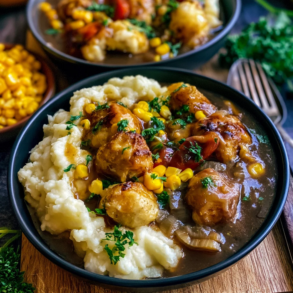 Comforting Chicken Mashed Potato Bowls Recipe (Quick & Easy!)