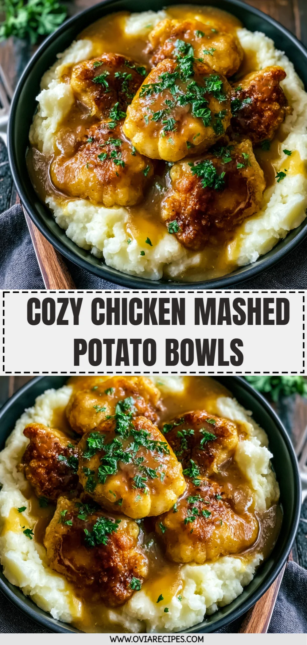 Cozy Chicken Mashed Potato Bowls