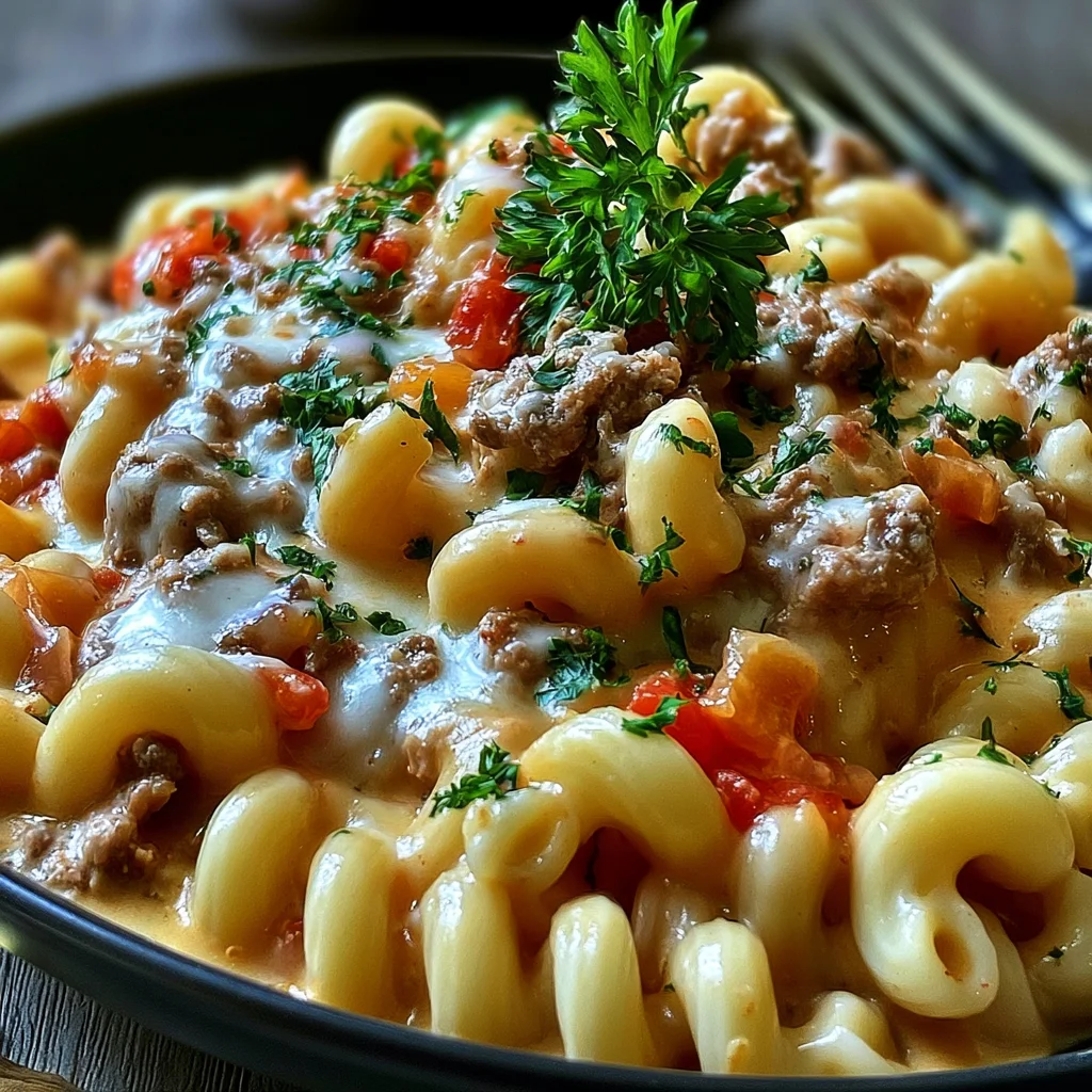 Creamy Rotel Pasta with Ground Beef Recipe (Ready in 30 Minutes!)