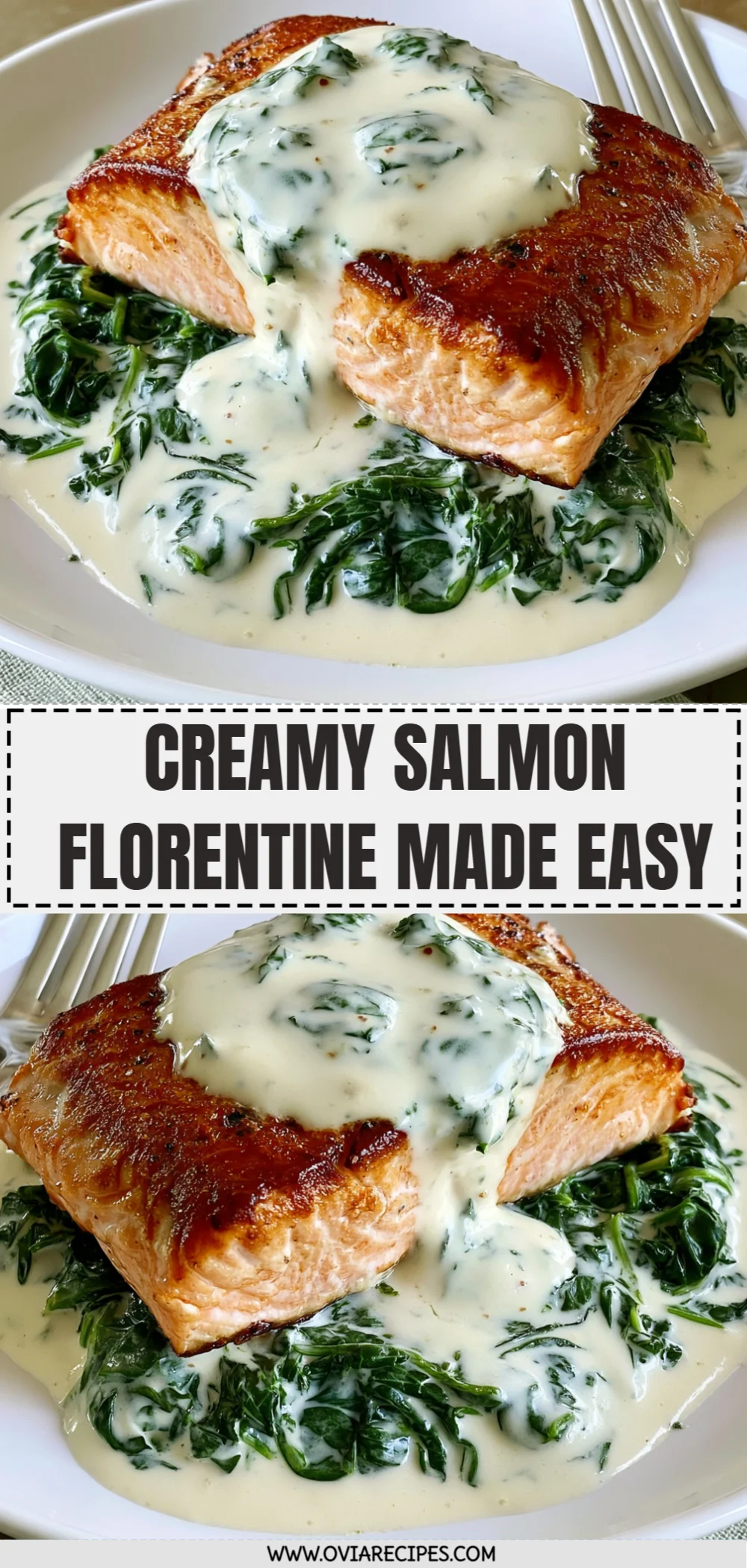 Creamy Salmon Florentine Made Easy