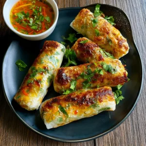Crispy Air Fryer Rice Paper Noodle Rolls Recipe (Quick & Easy!)