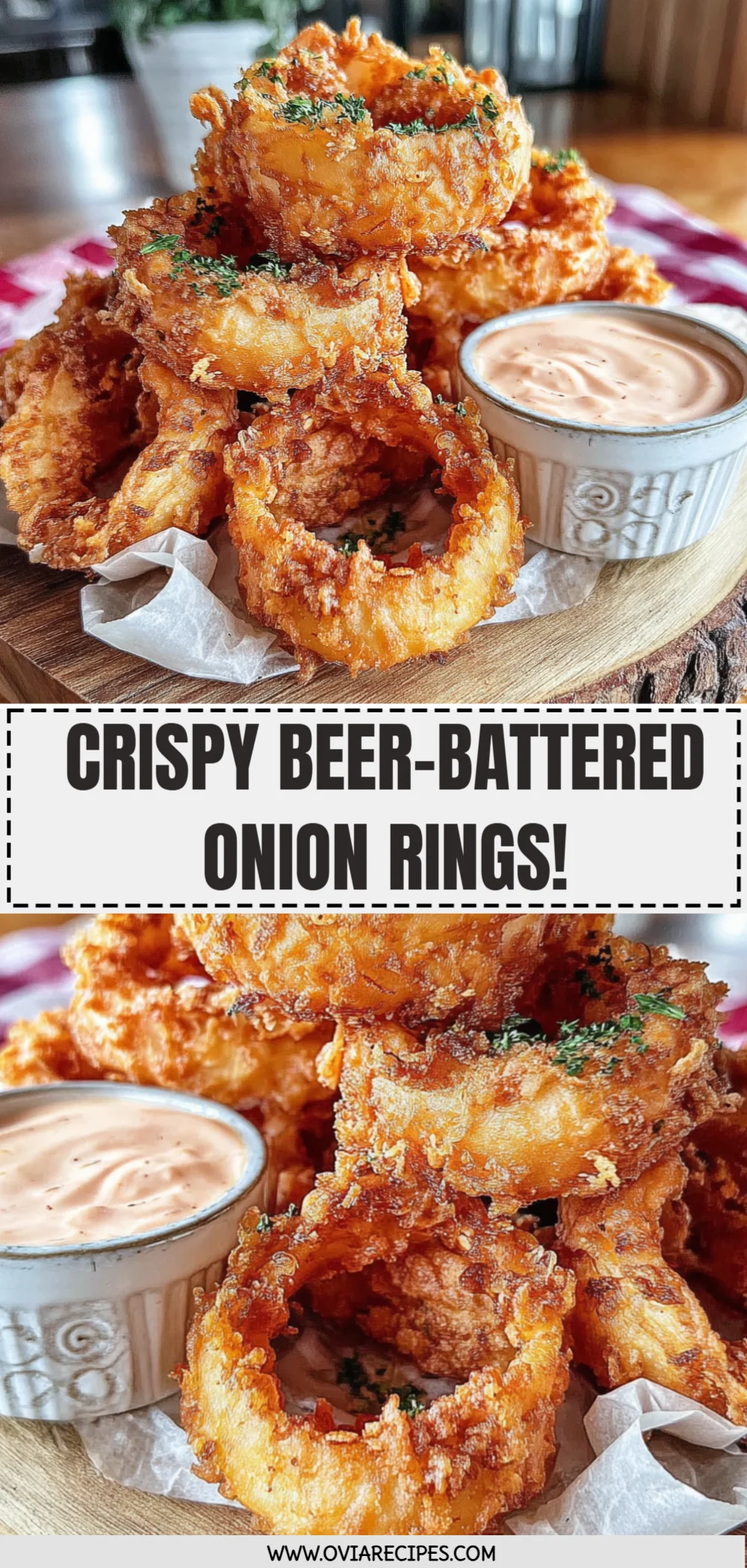 Crispy Beer-Battered Onion Rings!