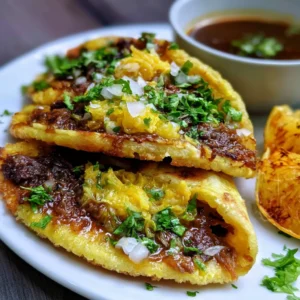 Crispy Ground Beef Birria Tacos Recipe (Easy Homemade Consommé!)