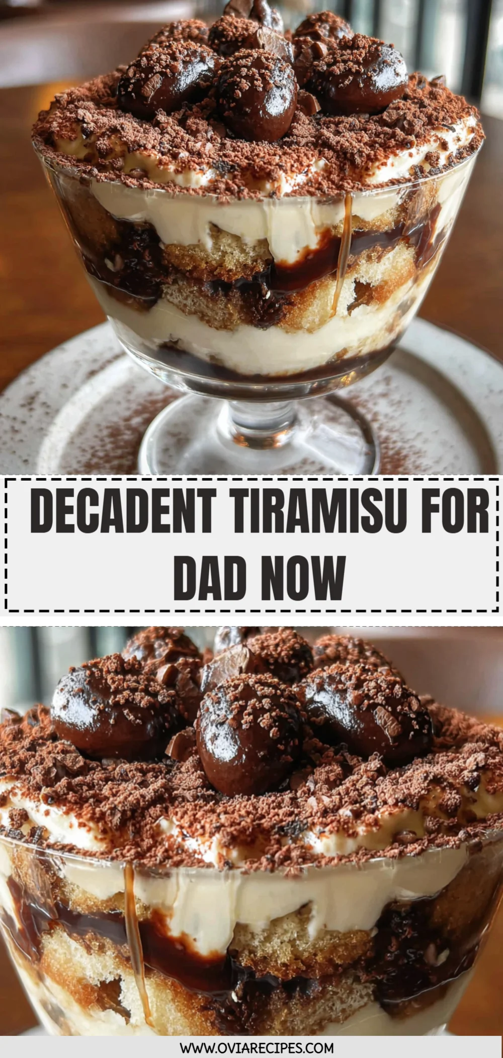 Decadent Tiramisu for Dad Now