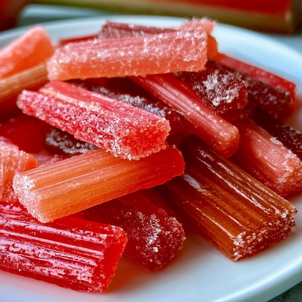 Delicious Candied Rhubarb Recipe (Sweet and Tangy Delight)