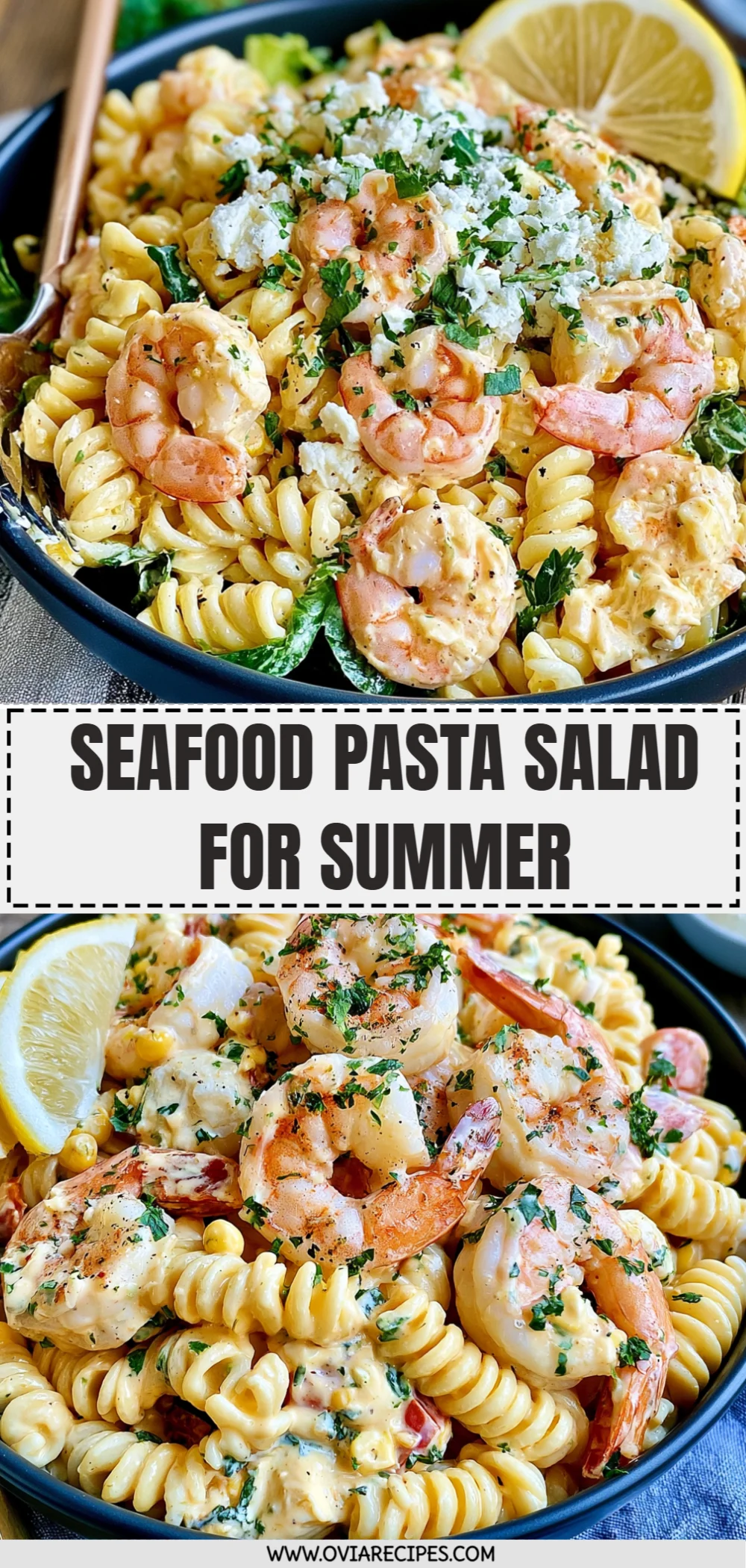 Seafood Pasta Salad for Summer