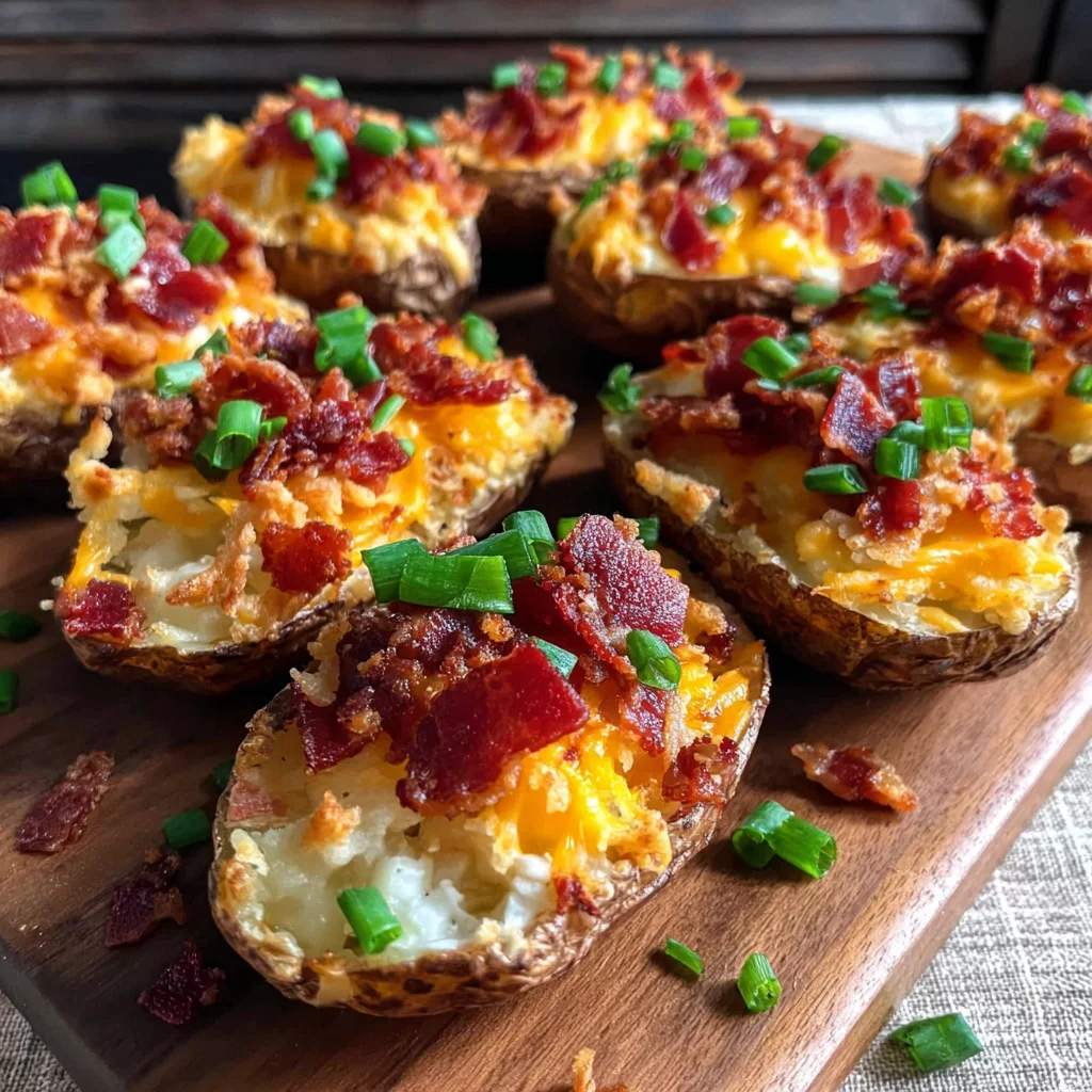 Easy Crispy Loaded Potato Skins Recipe (Perfect for Father's Day!)