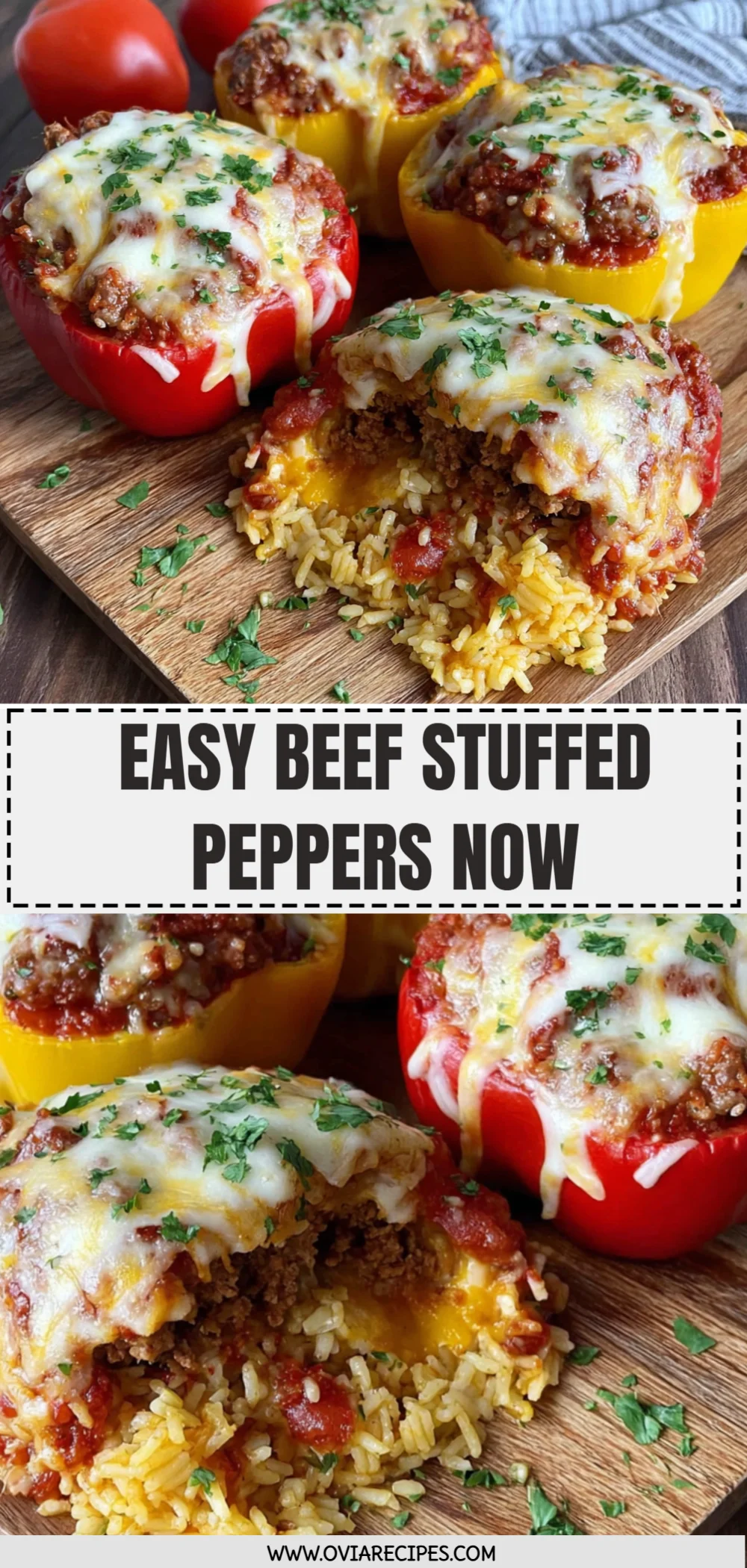 Easy Beef Stuffed Peppers Now