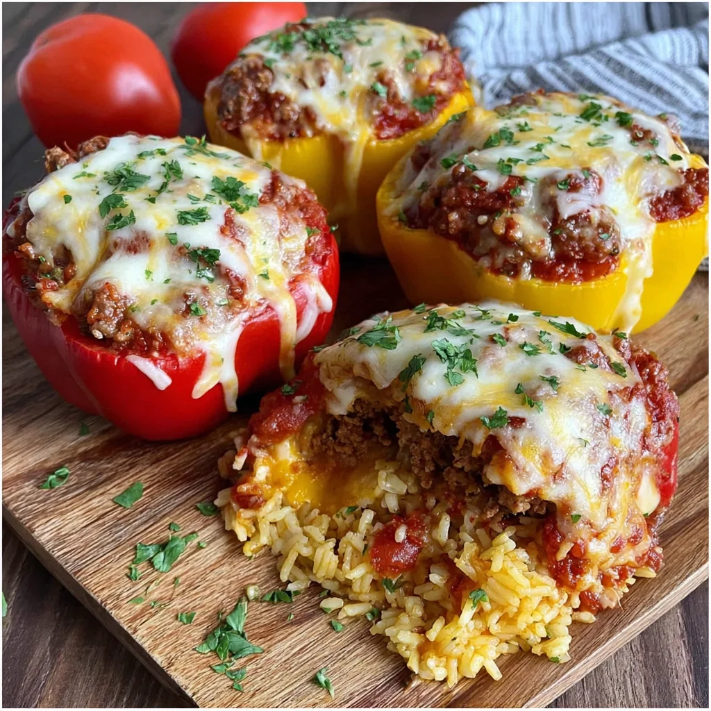 Easy Ground Beef Stuffed Bell Peppers Recipe (Quick & Delicious!)