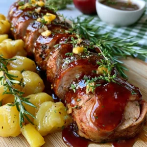 Easy Whiskey Glazed Pork Tenderloin Recipe for Father's Day Dinner!