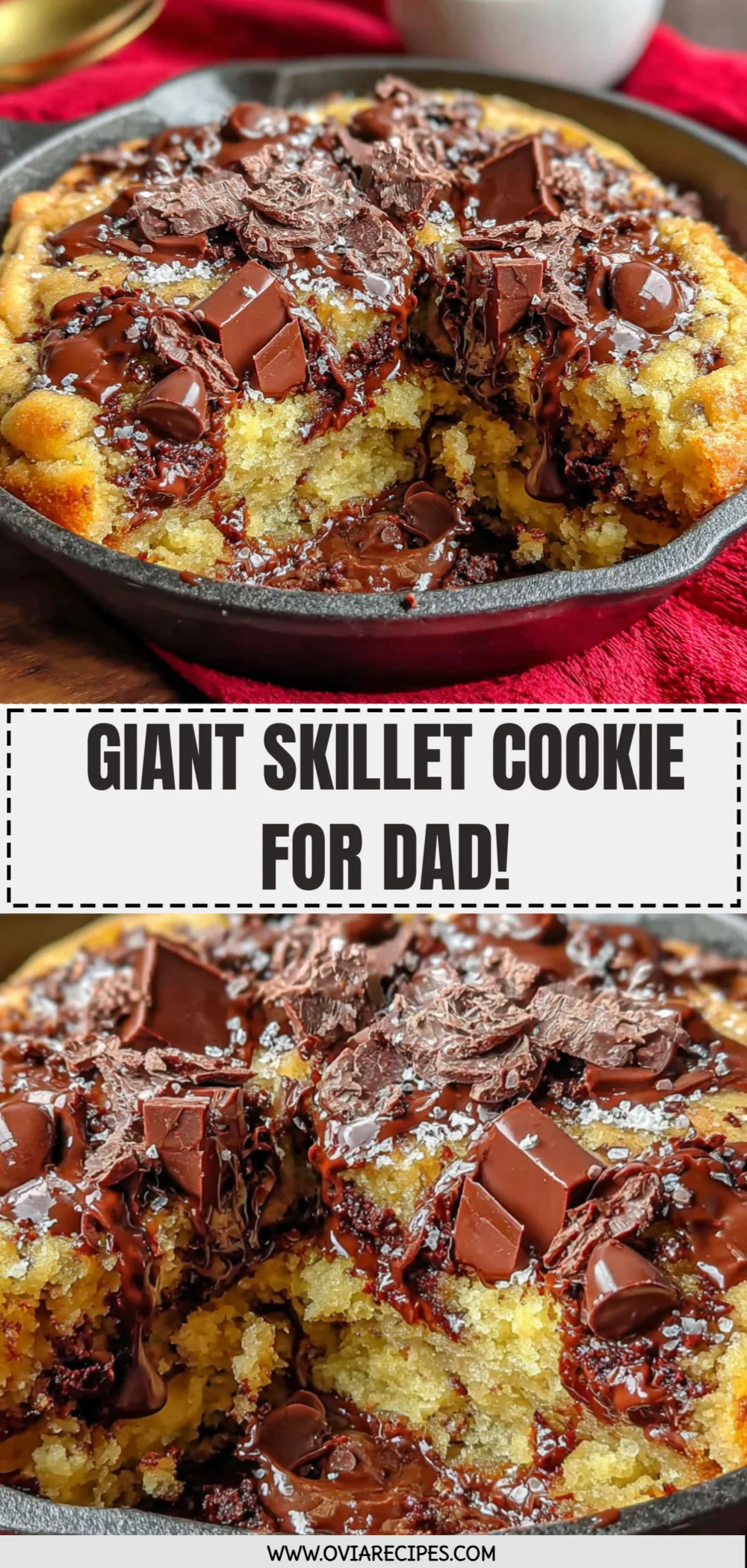 Giant Skillet Cookie for Dad!