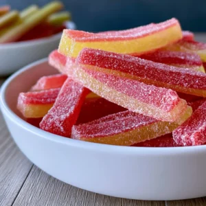 Homemade Rhubarb Sour Belts Recipe (Chewy and Tart!)