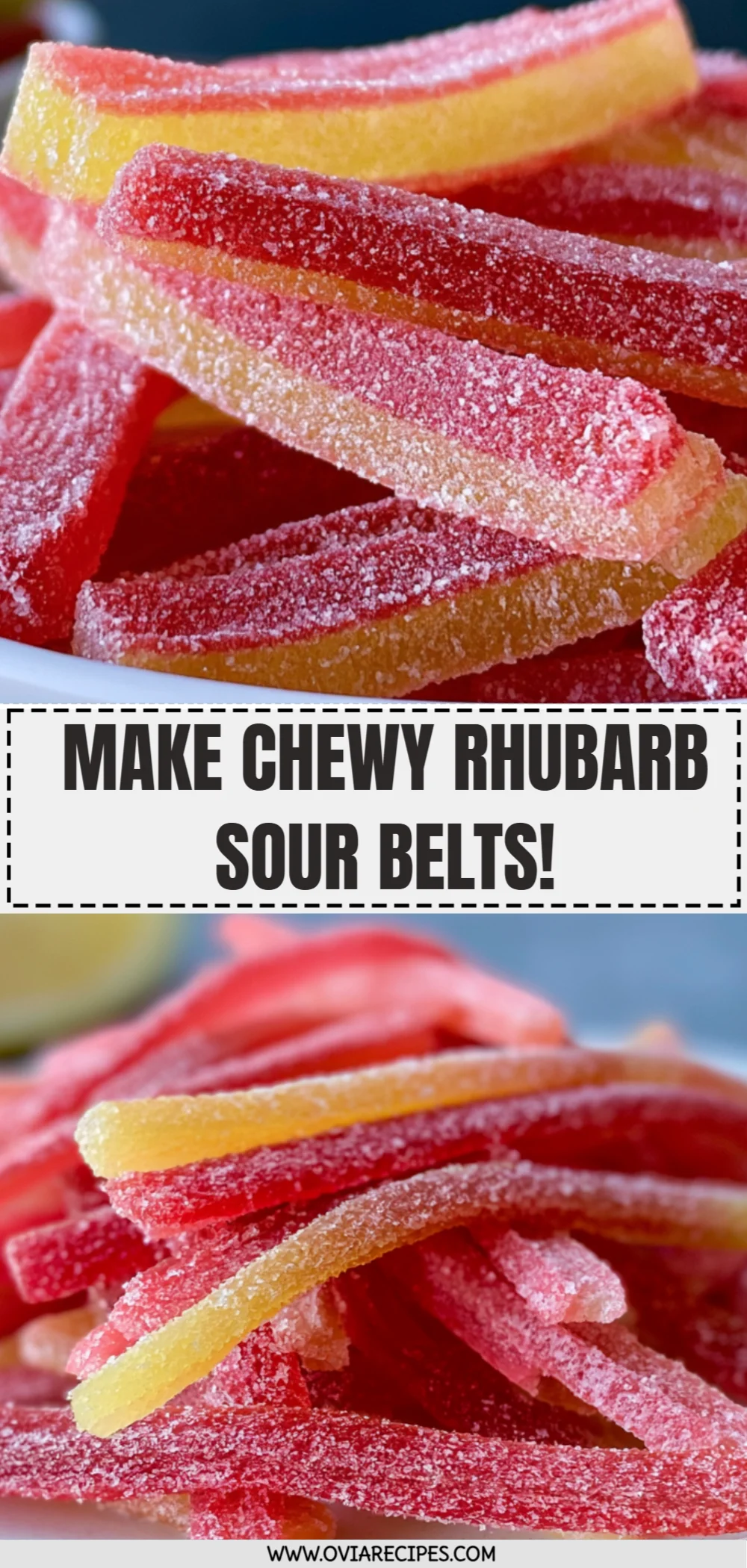 Make Chewy Rhubarb Sour Belts!