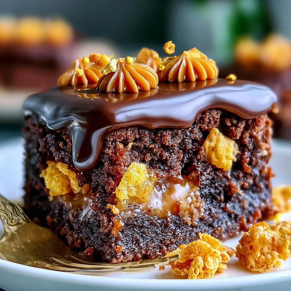 Irresistible Caramel Cornflake Brownies Recipe (Quick & Easy!)