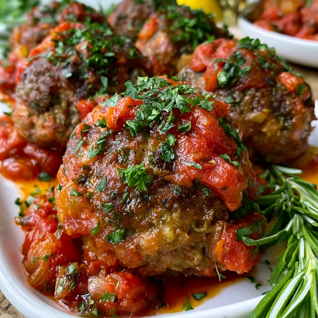 Juicy Oven-Baked Meatballs Recipe with Easy Marinara Sauce!
