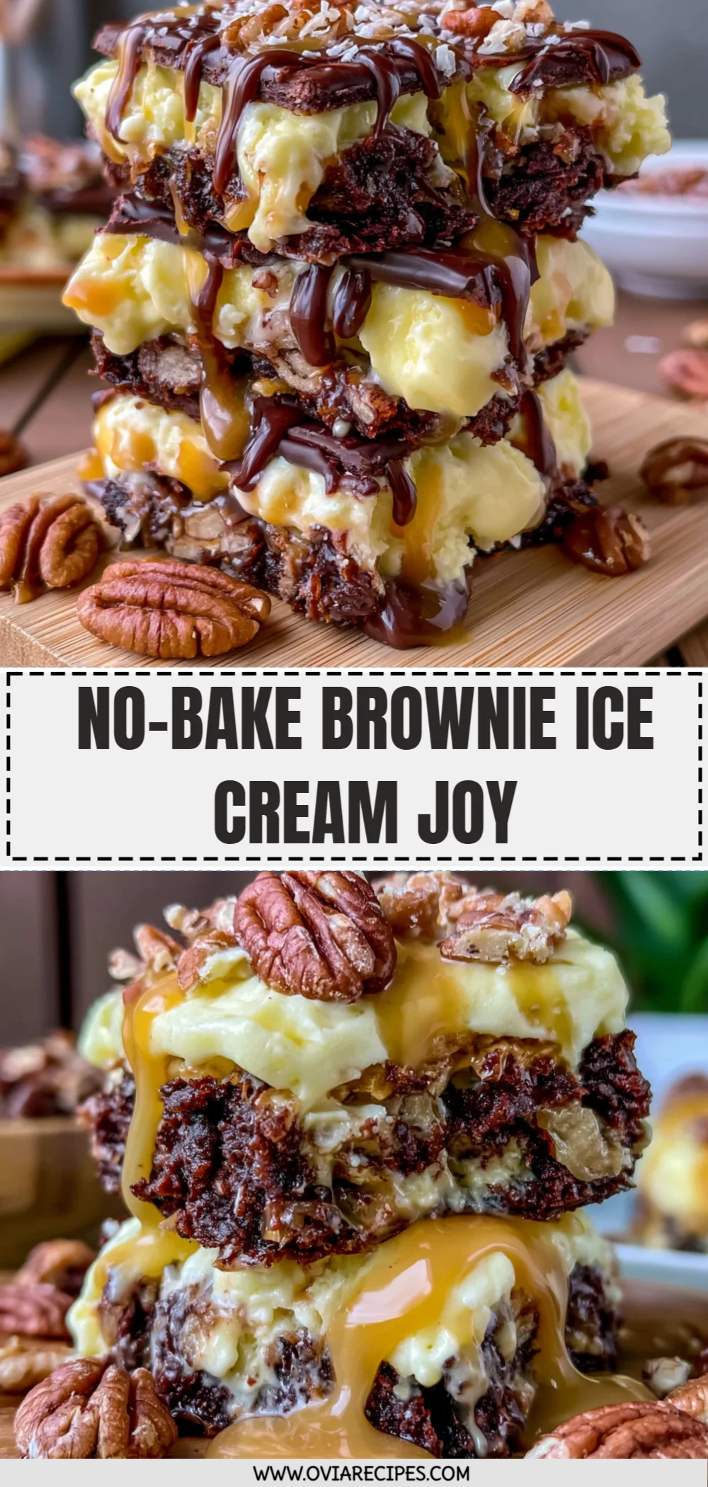 No-Bake Brownie Ice Cream Joy