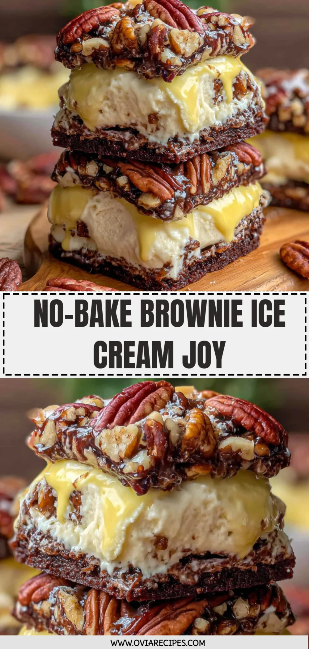 No-Bake Brownie Ice Cream Joy