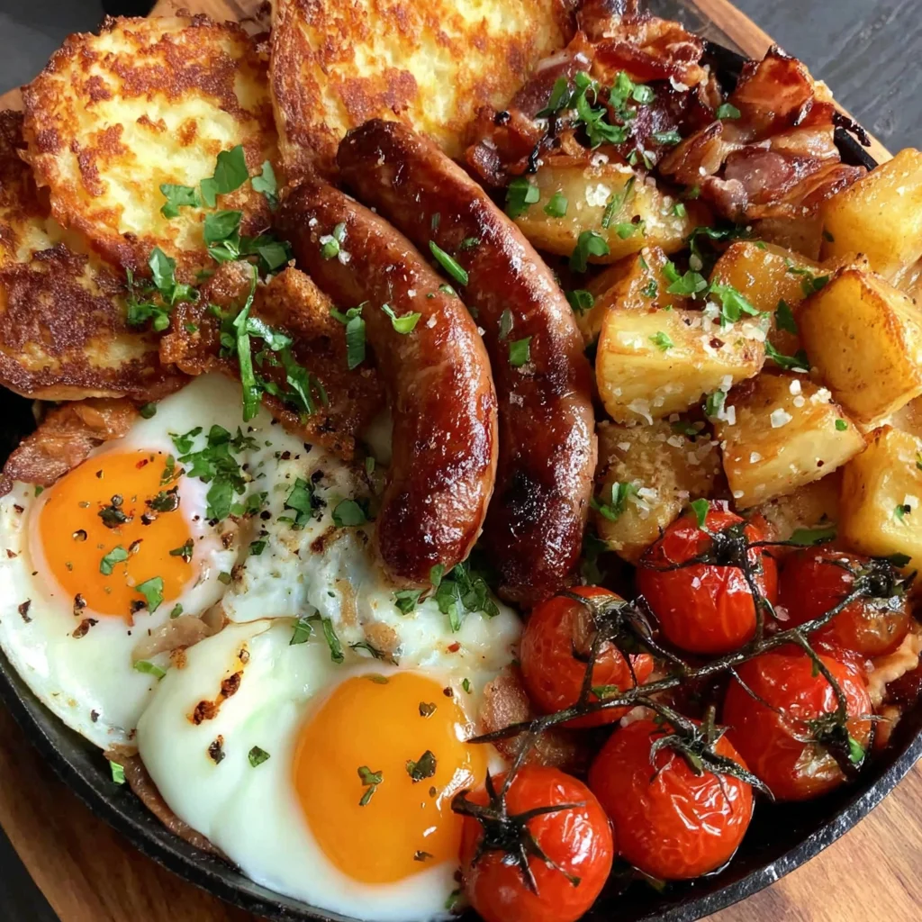 Quick Full English Breakfast Recipe (Easy Sheet Pan Method!)