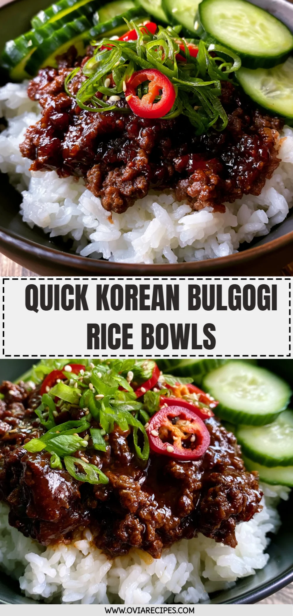 Quick Korean Bulgogi Rice Bowls
