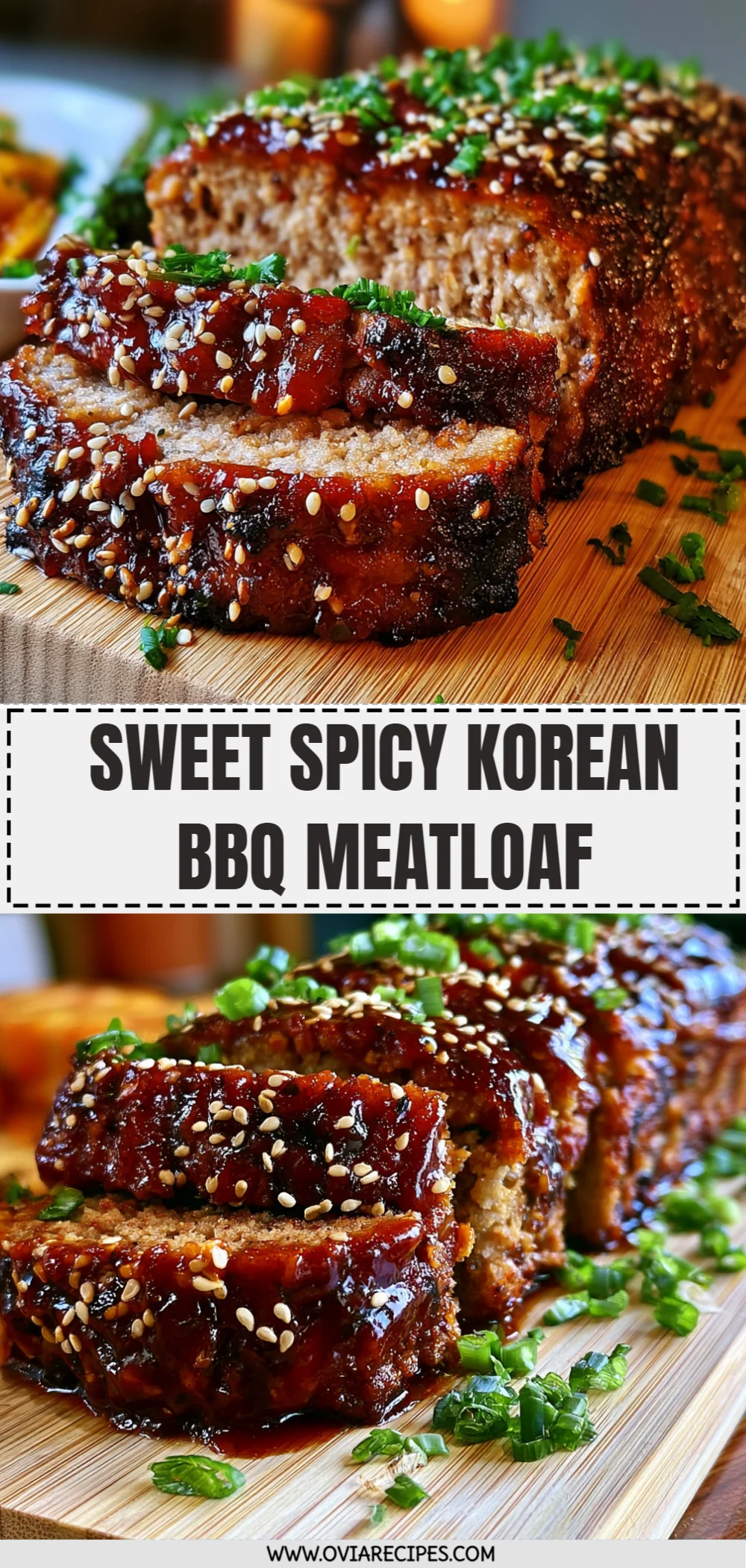 Sweet Spicy Korean BBQ Meatloaf