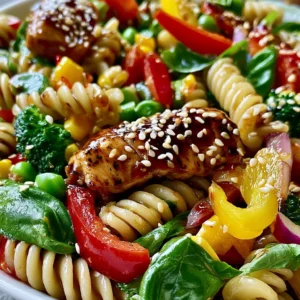 Teriyaki Chicken Pasta Salad Recipe (Quick & Easy!)