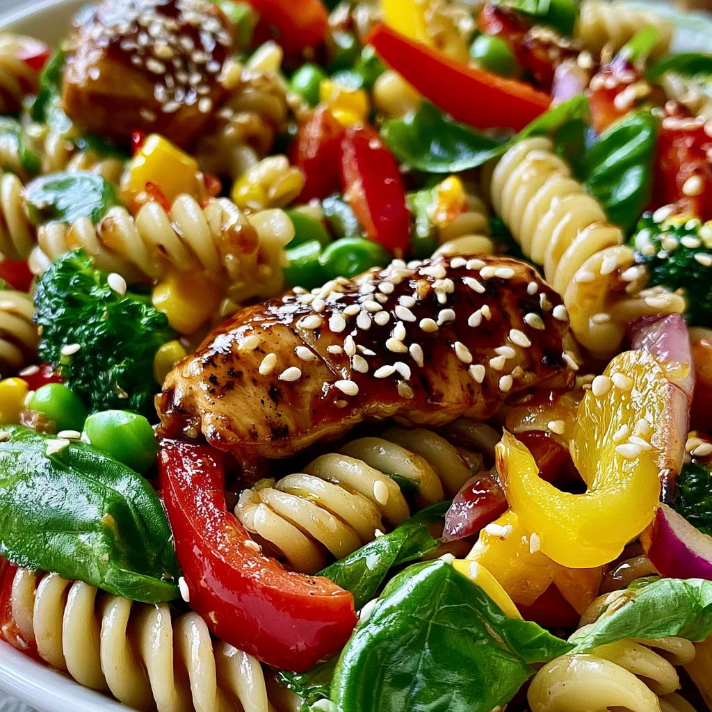 Teriyaki Chicken Pasta Salad Recipe (Quick & Easy!)