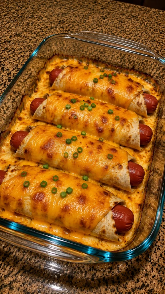 Hot Dog Cheddar Wrap Melts
