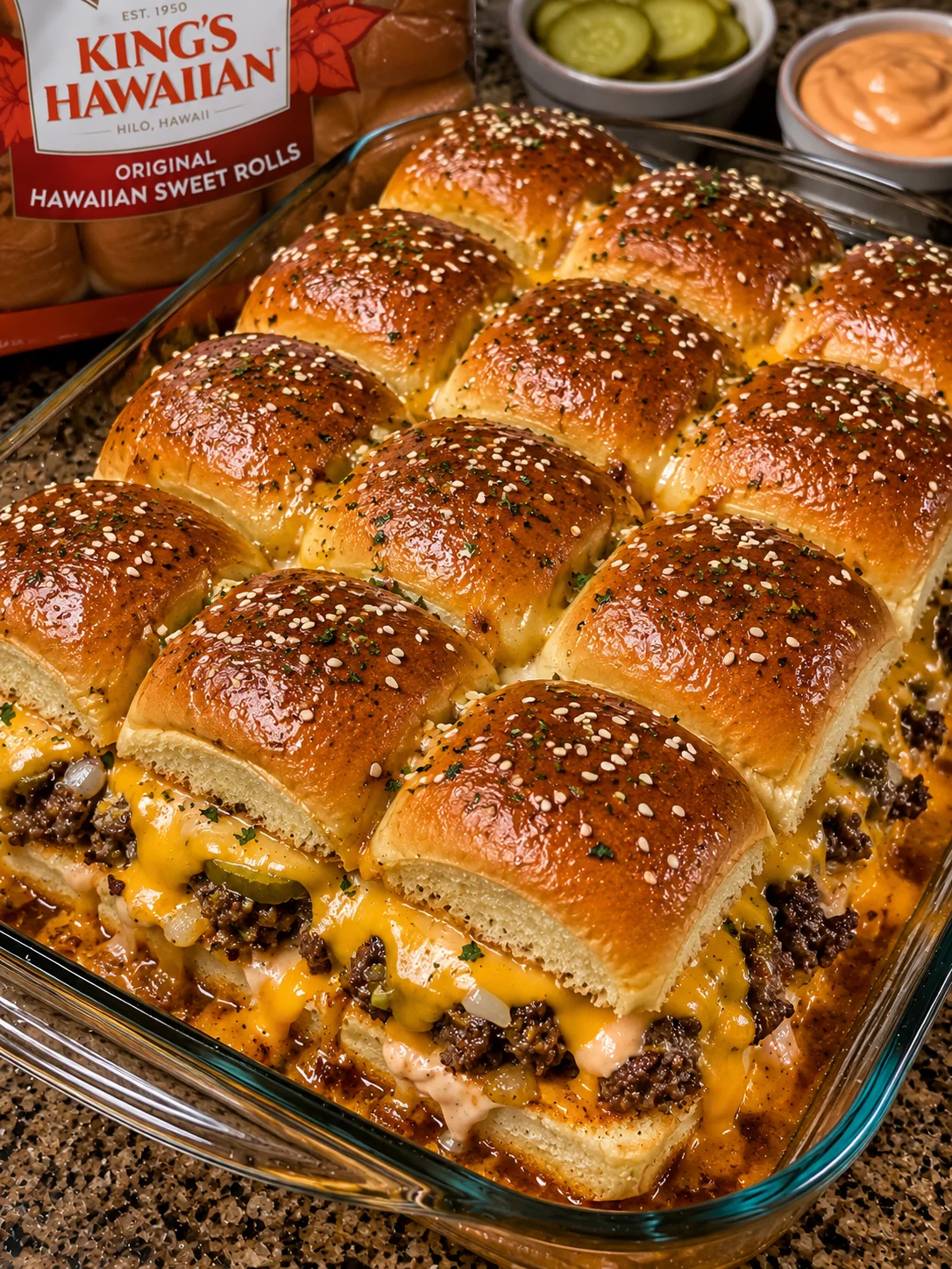 King’s Hawaiian Cheeseburger Sliders