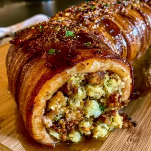 Bacon-Wrapped Stuffing Roll Recipe (Quick & Easy!)