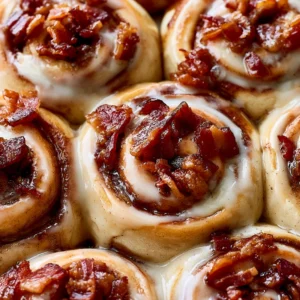 Bourbon Maple Bacon Cinnamon Rolls Recipe (Decadent Breakfast Treat!)