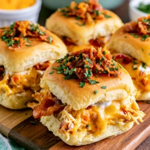 Chicken Bacon Ranch Sliders Recipe (Quick & Easy!)