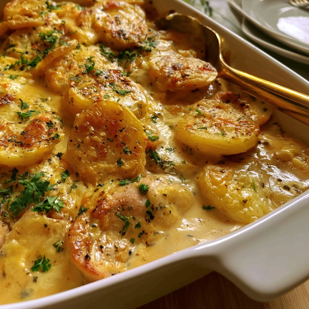 Creamy Chicken Potato Coin Bake Recipe (Quick & Easy!)