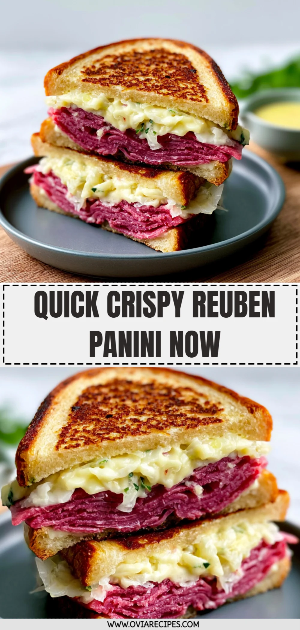 Quick Crispy Reuben Panini Now