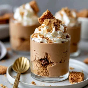 Easy Biscoff Mousse Recipe (Decadent Dessert!)