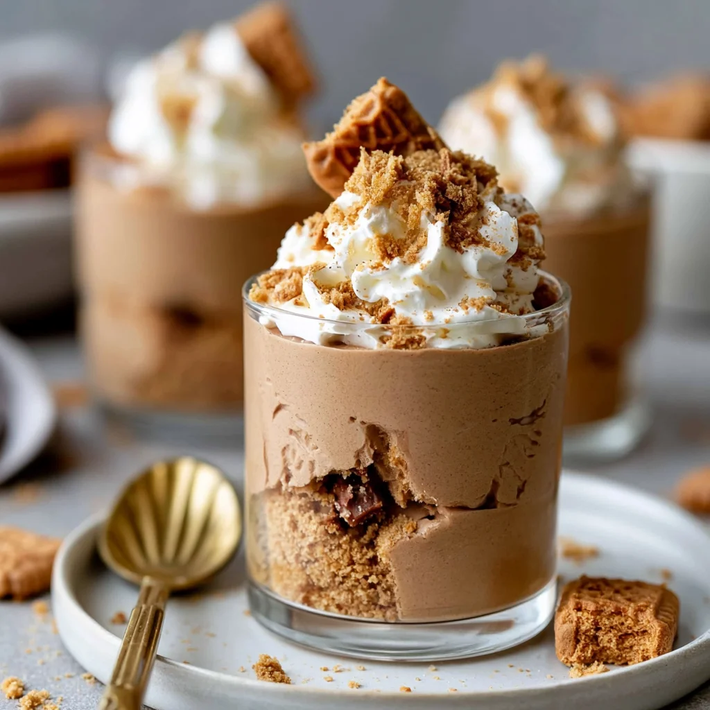 Easy Biscoff Mousse Recipe (Decadent Dessert!)