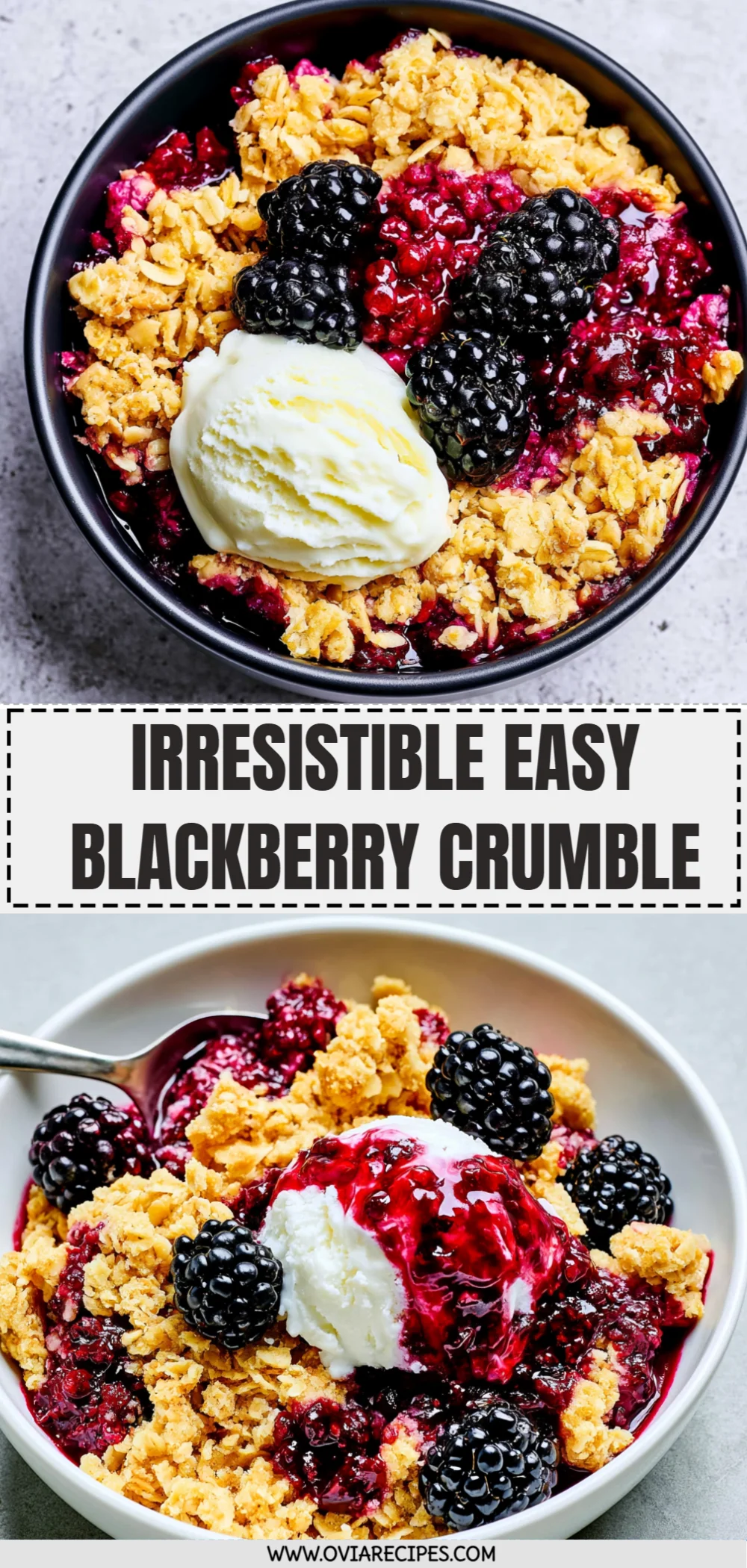 Irresistible Easy Blackberry Crumble