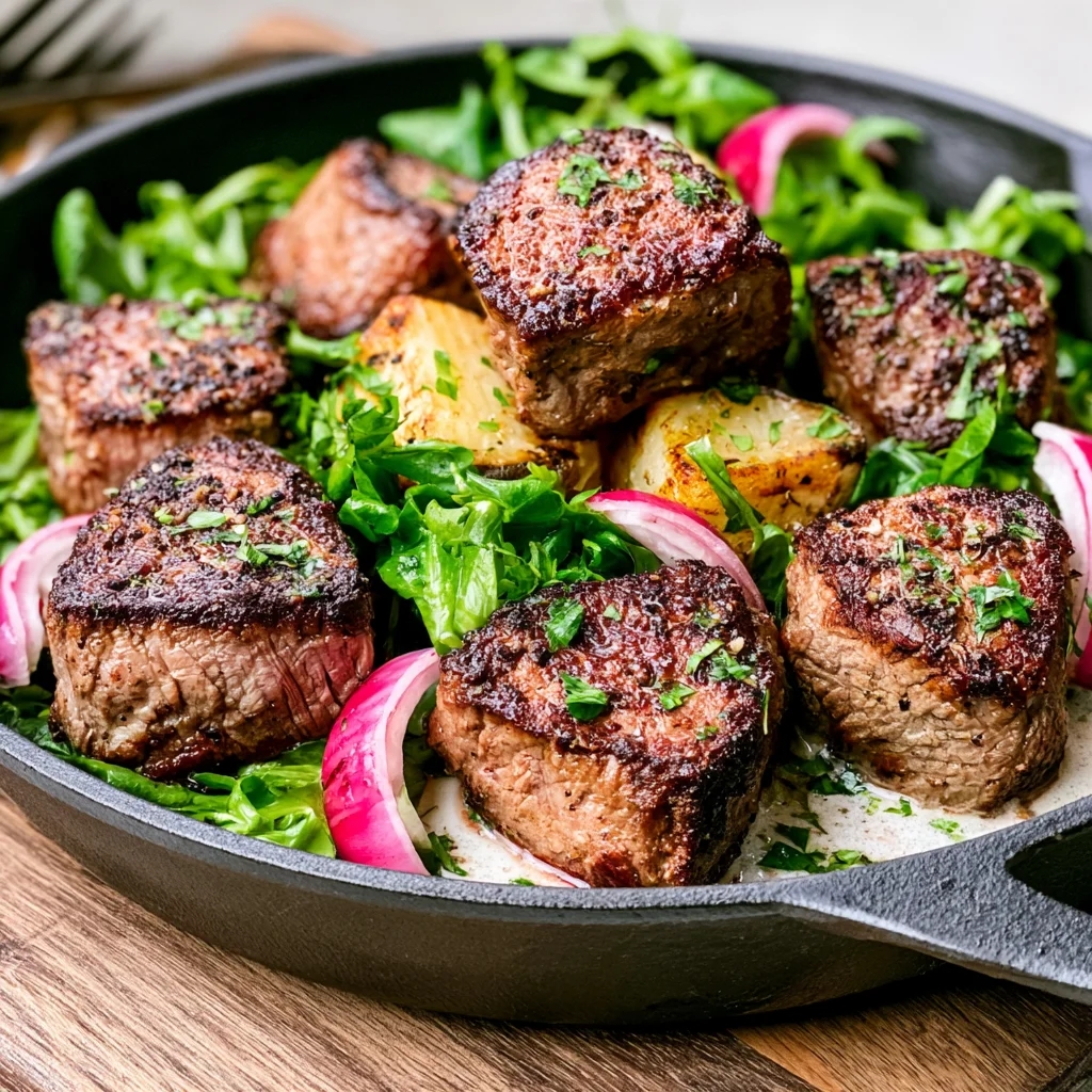 Easy Filet Mignon Steak Bites Recipe (Ready in 15 Minutes!)