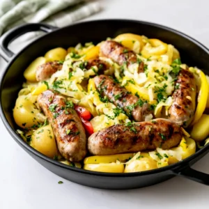 Easy Oktoberfest Bratwurst Skillet Recipe (Quick & Easy!)