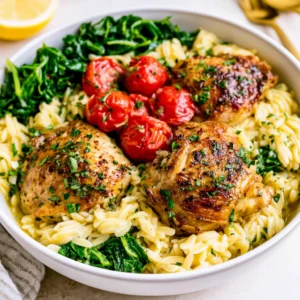 Easy One Pan Chicken and Orzo Recipe (30 Minutes!)
