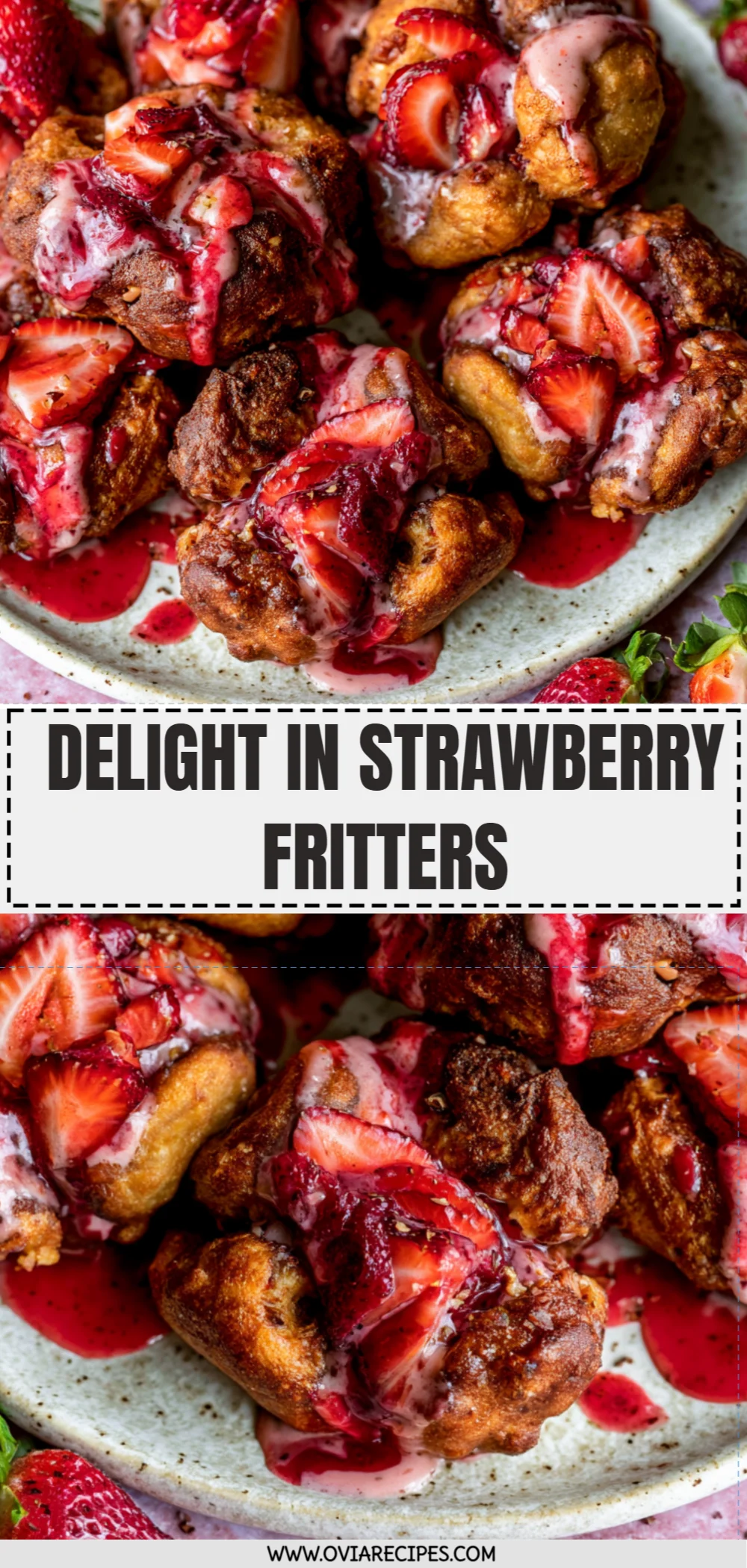 Delight in Strawberry Fritters