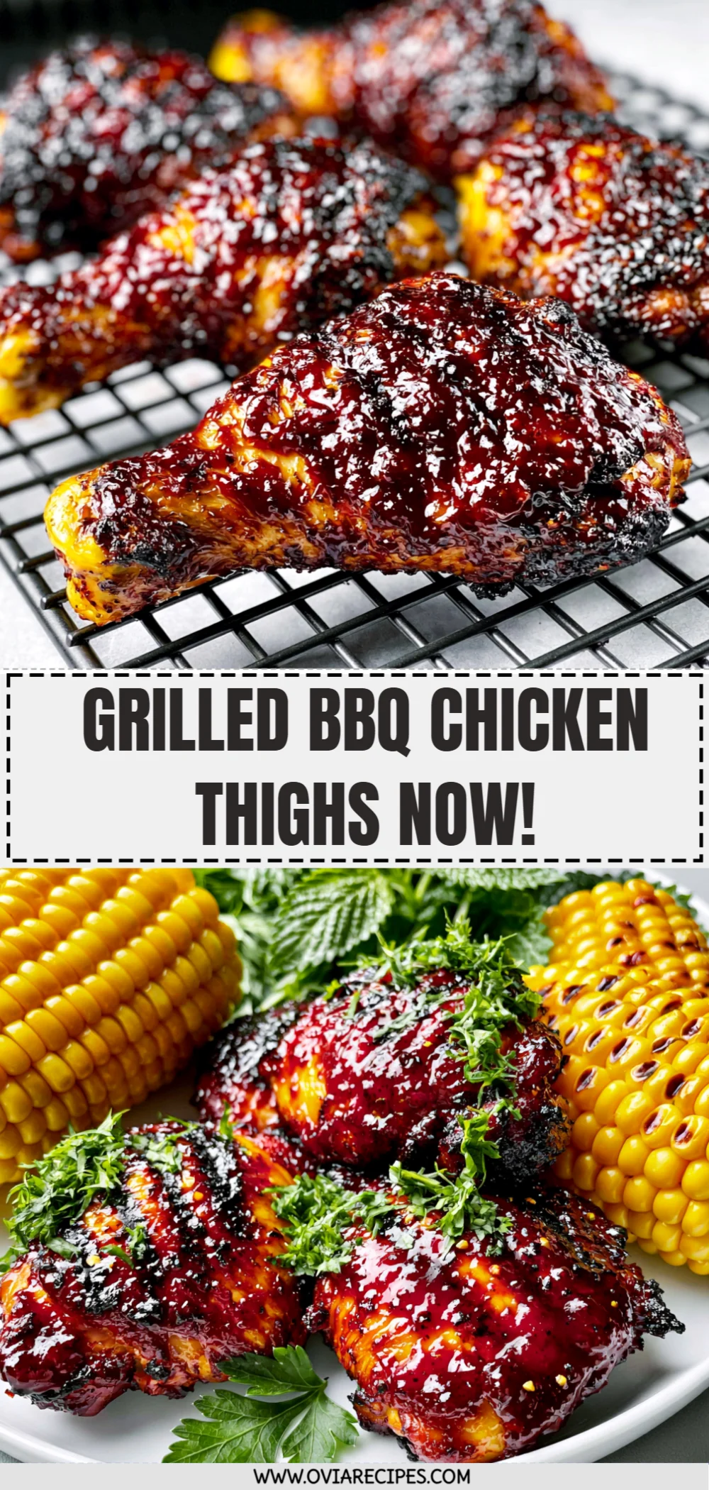 Grilled BBQ Chicken Thighs Now!