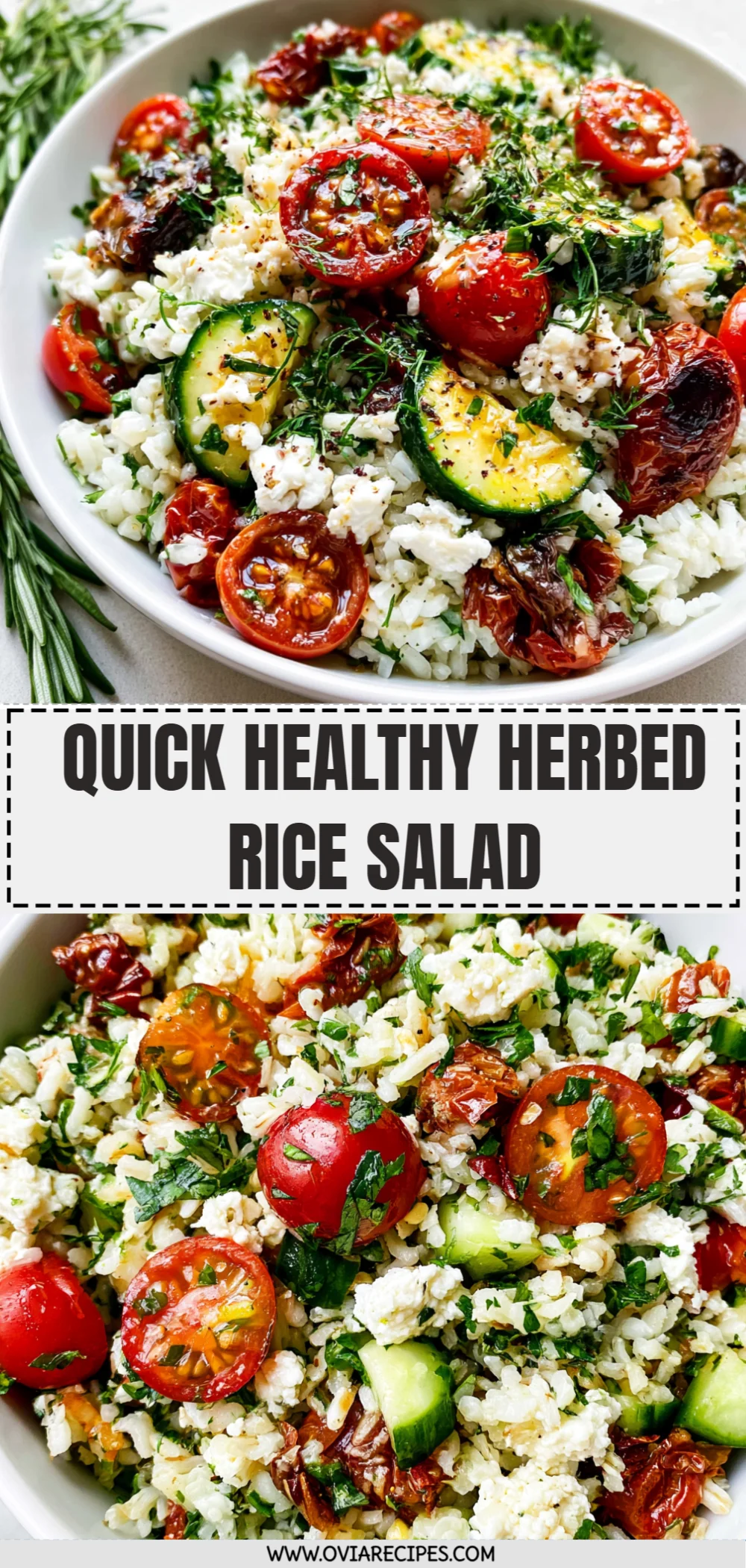 Quick Healthy Herbed Rice Salad