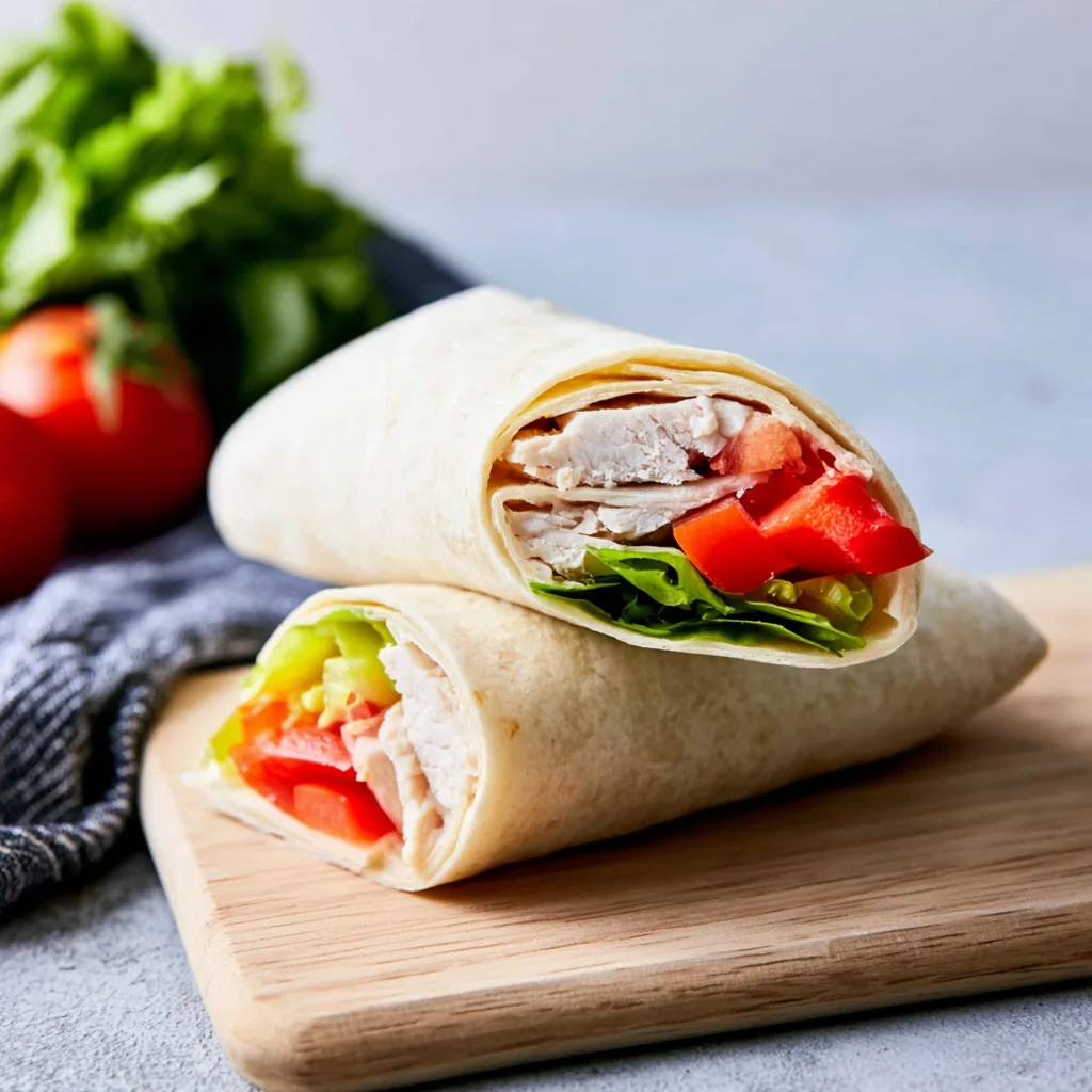 High Protein Chicken Wrap Recipe (Quick & Easy Lunch!)