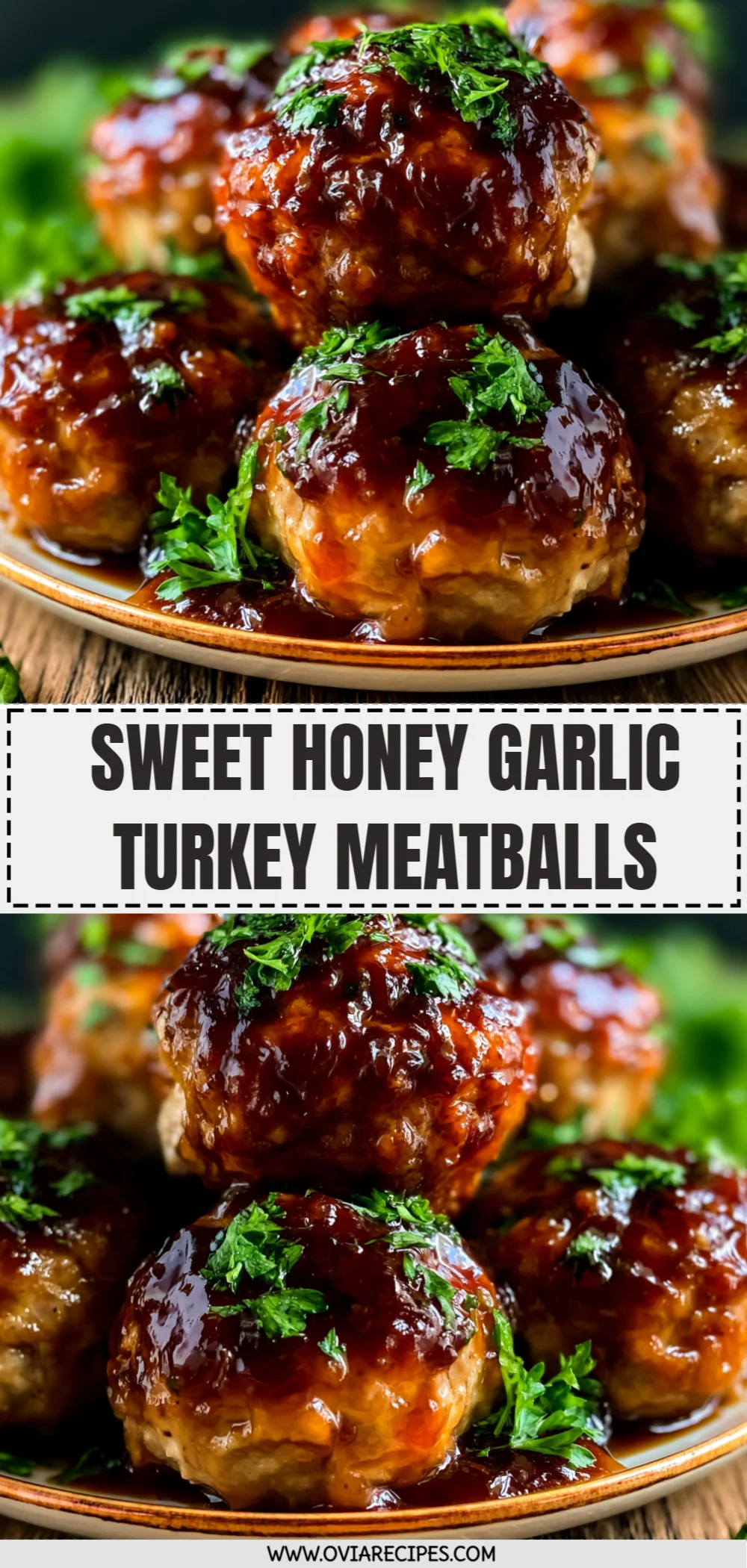 Sweet Honey Garlic Turkey Meatballs